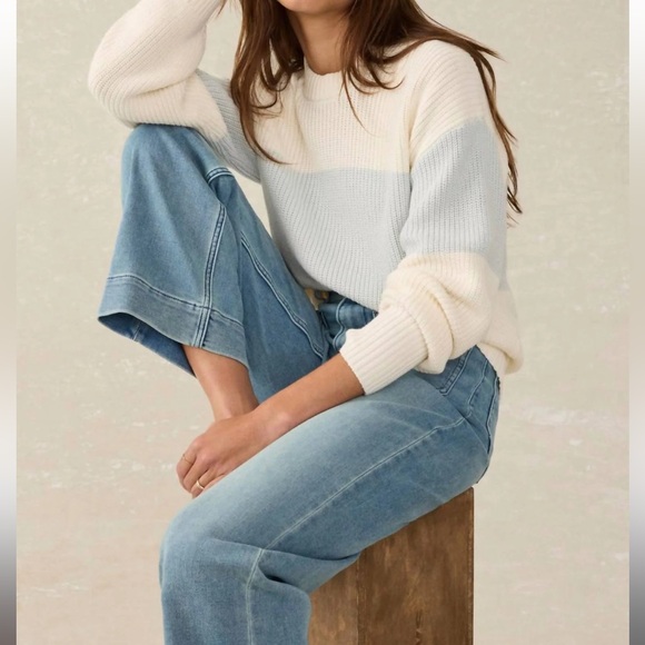 Faherty Sweaters - FAHERTY Sunwashed Cotton Fisherman Sweater NWOT